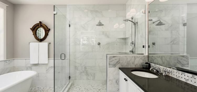 bathroom shower door installation in Rancho Murieta